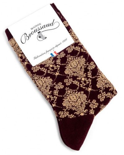 Women cotton socks Maison Broussaud Baroque Trianon (Bordeaux)