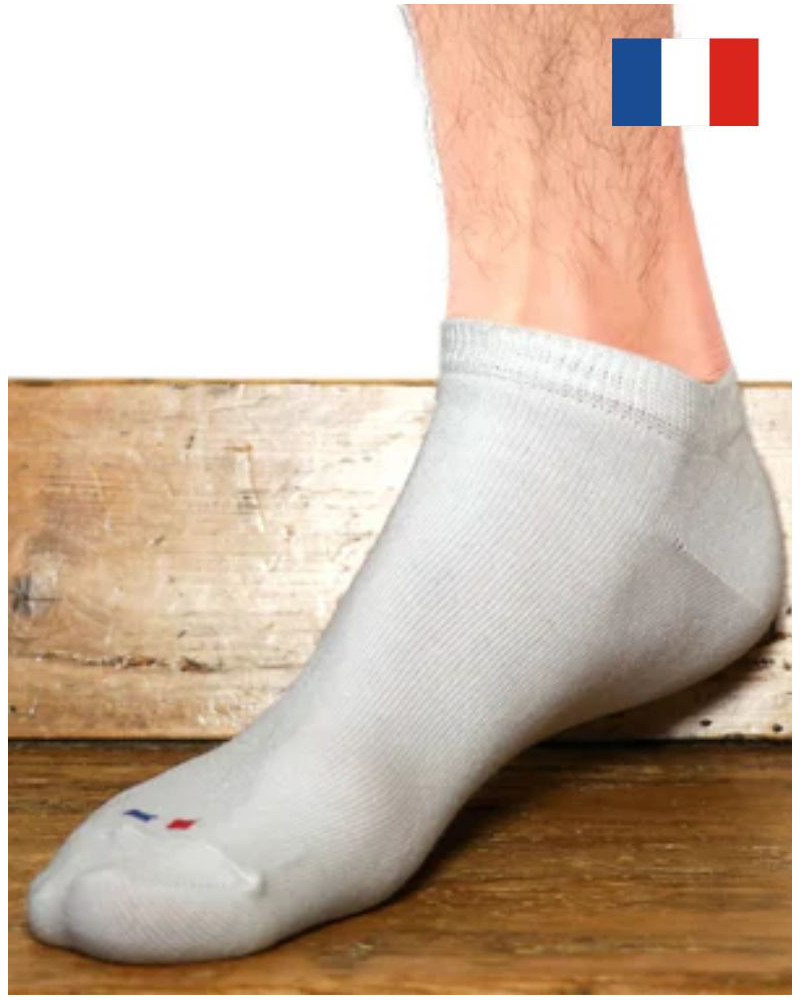 Men's cotton socks Maison Broussaud Drapeau (White)