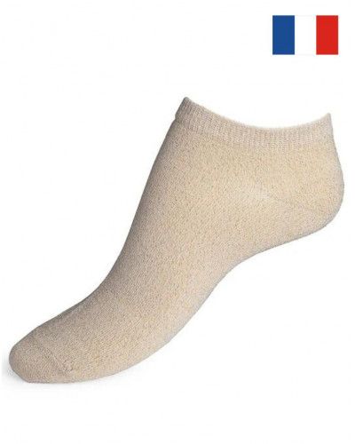 Women's cotton socks Maison Broussaud Les invisibles (Dorée)