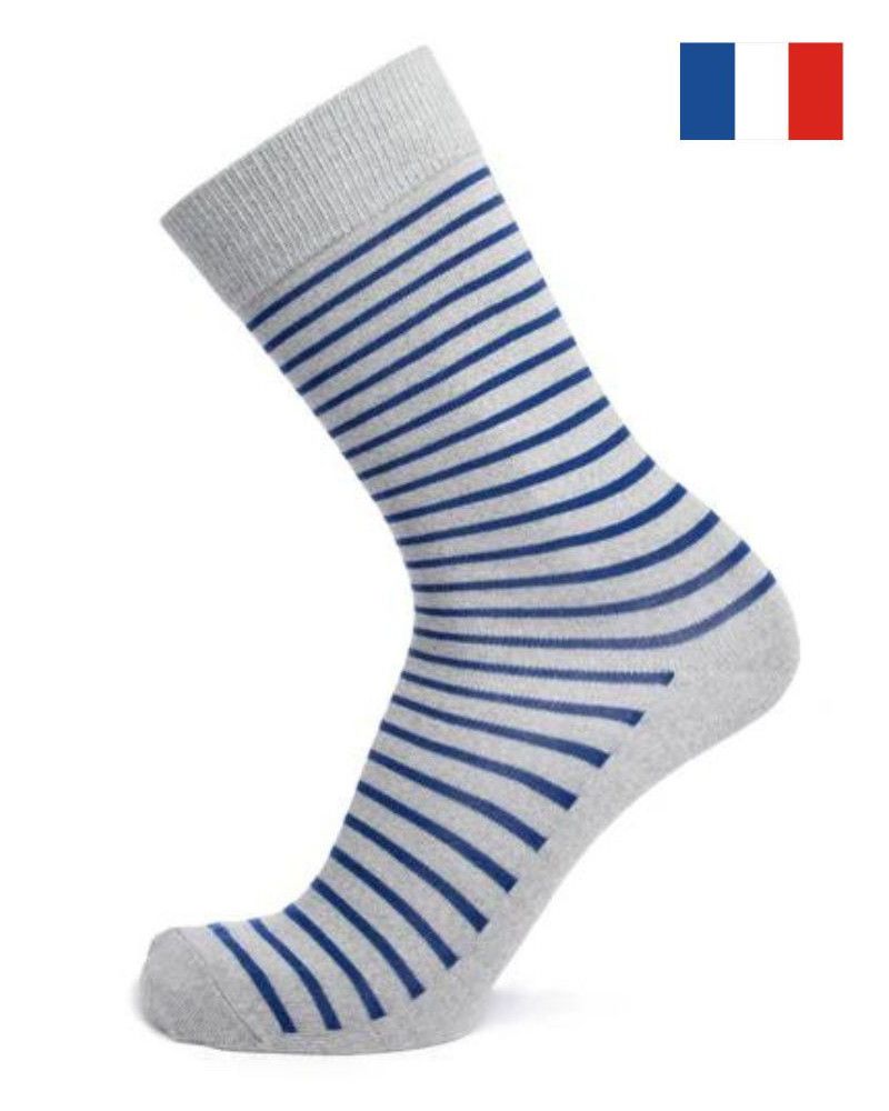 Calcetines de lana de hombre Maison Broussaud Marinière (Gris)