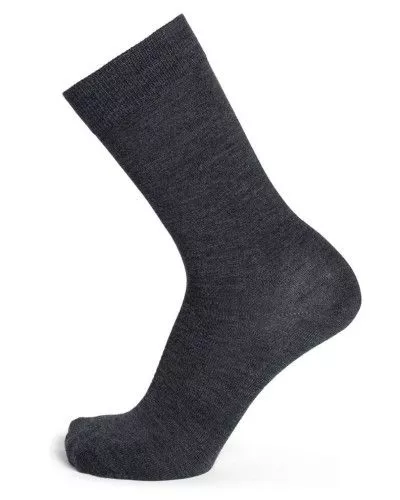 Calcetines de lana y seda para hombre Maison Broussaud uni (Anthracite)