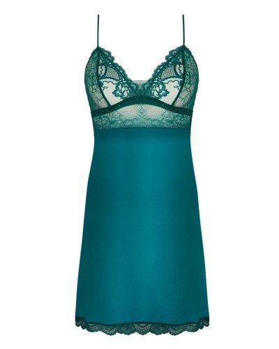 Silk nightdress Lise Charmel Sublime en Dentelle (Vert Princesse)