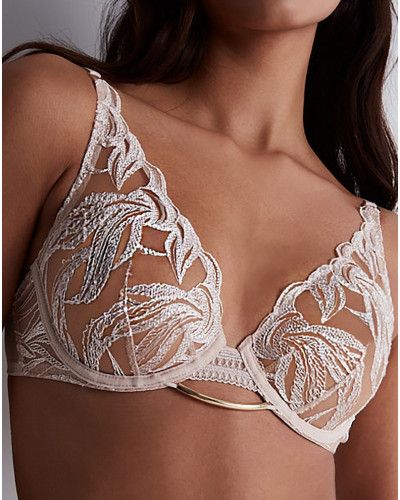 Underwired triangle bra Aubade Into The Groove (Sandstone)