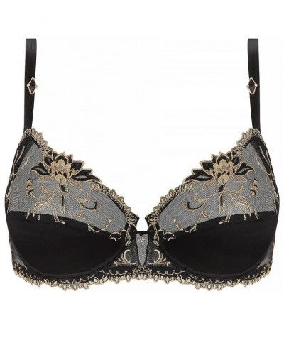Soutien-gorge armatures en soie Lise Charmel Eblouissante Icone (Or nuit)
