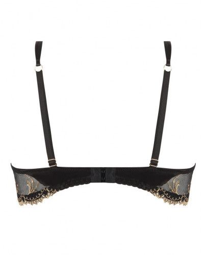 Underwired silk bra Lise Charmel Éblouissante Icone (Or Nuit)