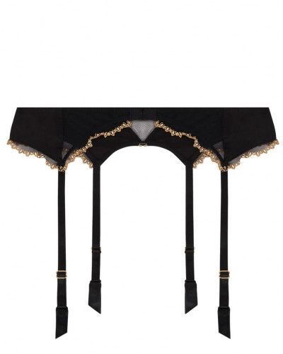 Silk suspender belt Lise Charmel Eblouissante Icone (Or nuit)