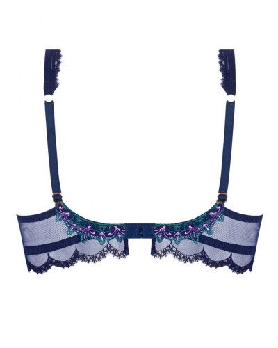 Soutien-gorge Lise Charmel 85C (70C EU) à Armatures - Modèle Désir Karma, Bleu Marine, Neuf Avec étiquettes