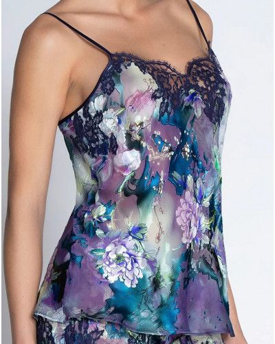 Camisole devorado de seda Lise Charmel Déesse Désirs (Mauve Désir)