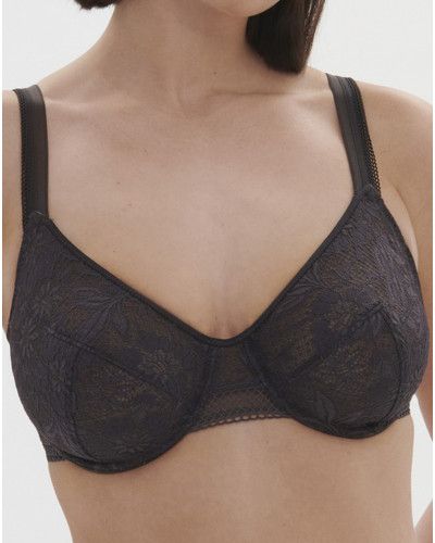 Sujetador clásico con aros Simone Pérèle Vertige (Anthracite)