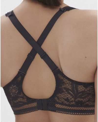 Underwired classic bra Simone Pérèle Vertige (Anthracite)