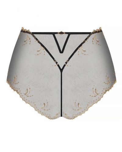 Shorty de cintura alta de seda Lise Charmel Eblouissante Icone (Or Nuit)