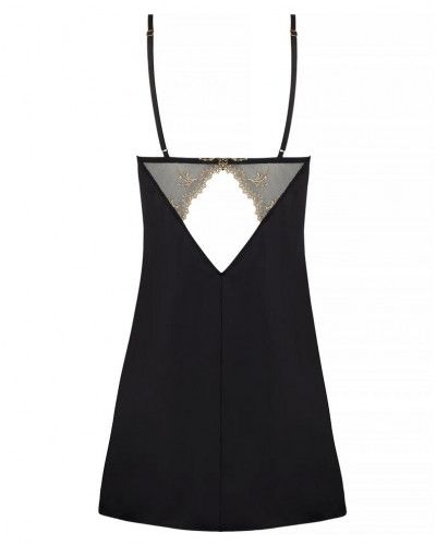 Silk charming nightdress Lise Charmel Eblouissante Icone (Or Nuit)