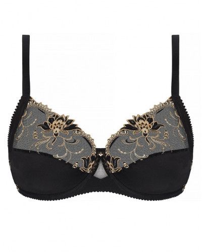 Silk wellness underwired bra Lise Charmel Eblouissante Icone (Or Nuit)