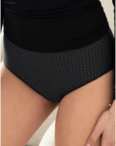 High waist briefs Antigel Daily Paillette (Noir Paillette)