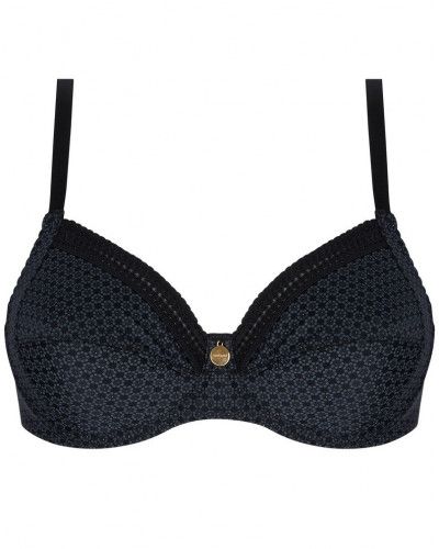 Underwired wellness bra Antigel Daily Paillette (Noir Paillette)