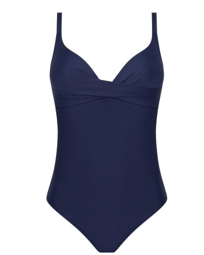 Maillot de bain une pièce coque triangle Antigel La Chiquissima (Mer Marine)