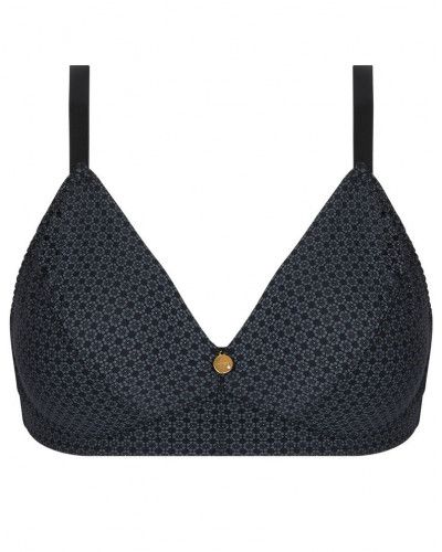 Sujetador sin aros bienestar Antigel Daily Paillette (Noir Paillette)