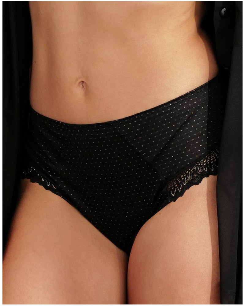 High-waist briefs Antigel Nuit des Etoiles (Noir Or)