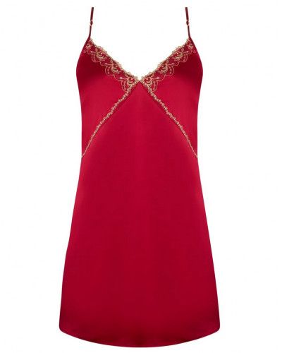 Camisón de seda Lise Charmel Eblouissante Icone (Or rubis)