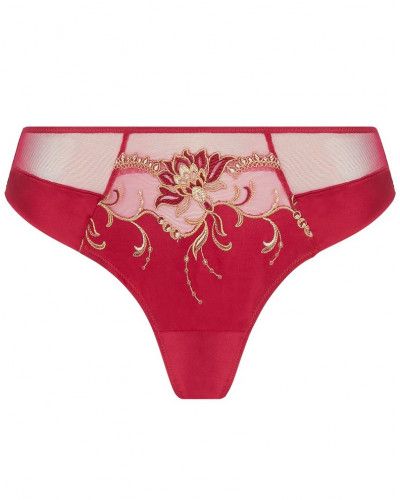 Seduction silk brief Lise Charmel Éblouissante Icone (Or rubis)