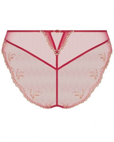 Seduction silk brief Lise Charmel Éblouissante Icone (Or rubis)