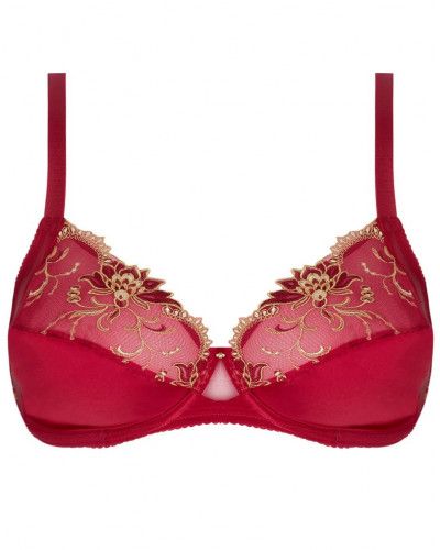 Wellness underwired bra in Silk Lise Charmel Éblouissante Icone (Or rubis)