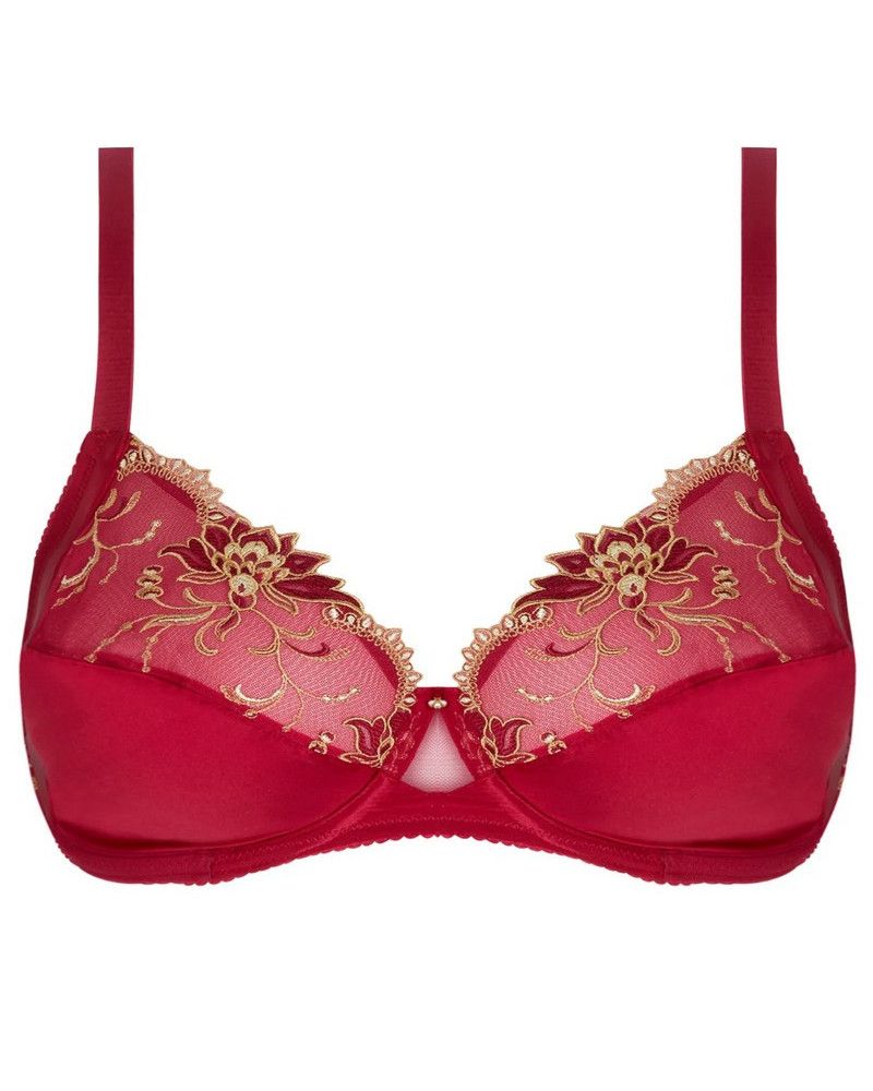 Wellness underwired bra in Silk Lise Charmel Éblouissante Icone (Or rubis)
