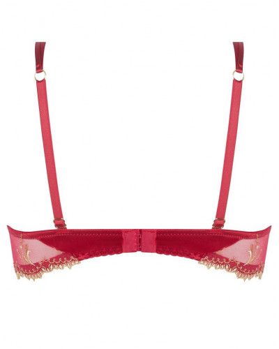 Underwired silk bra Lise Charmel Éblouissante Icone (Or rubis)