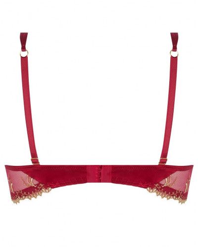 Soutien-gorge coque progressive en soie Lise Charmel Eblouissante Icone (Or rubis)