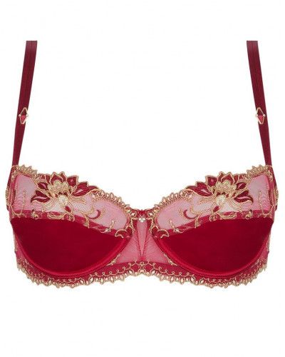 Lise Charmel Eblouissante Icone silk demi-cup bra (Or rubis)