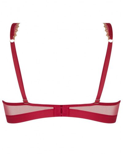 Glamour silk bra by Lise Charmel Eblouissante Icone (Or rubis)