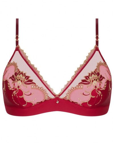Lise Charmel Éblouissante Icone silk wireless triangle bra (Or rubis)