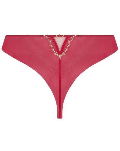 Tanga de seda Lise Charmel Eblouissante Icone (Or rubis)