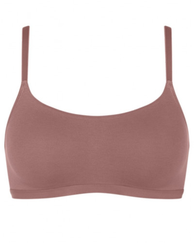 Sosten top (algodón bio) Sloggi Go Daily Cotton (Cacao)