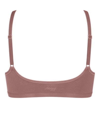 Sosten top (algodón bio) Sloggi Go Daily Cotton (Cacao)
