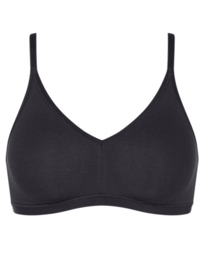 Sostén (bio algodón) Sloggi Go Daily Cotton (Negro)