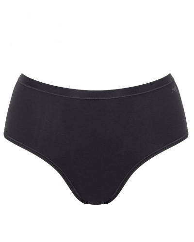 Paquete de 3 braga midi (algodòn bio) Sloggi GO Daily Cotton (Negro)
