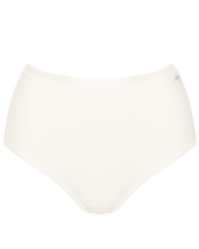 Pack of 3 high waist briefs (cotton bio) Sloggi Go Daily Cotton (Silk white)