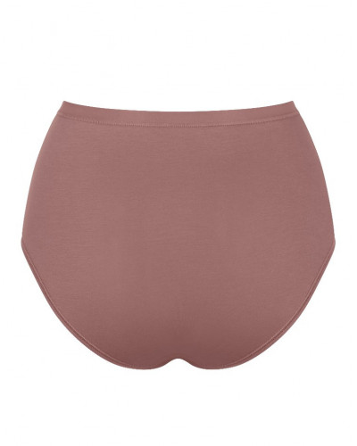 Paquete de 3 calzoncillos de cintura alta (algodòn bio) Sloggi Go Daily Cotton (Cacao)