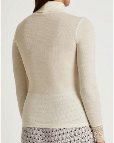 Sweater turtleneck Calida Silky Wool Glam (Black)