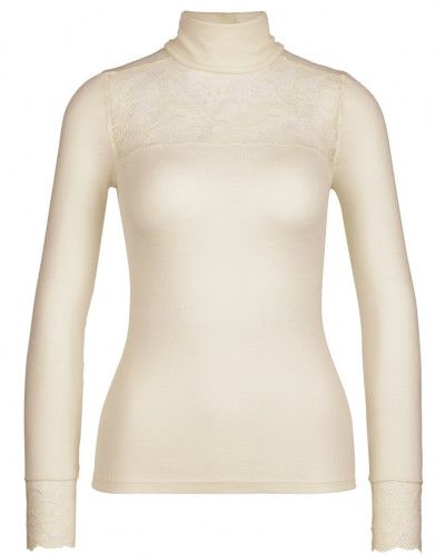 Blusa cuello alto Calida Lana & Seda Glam (Negro)