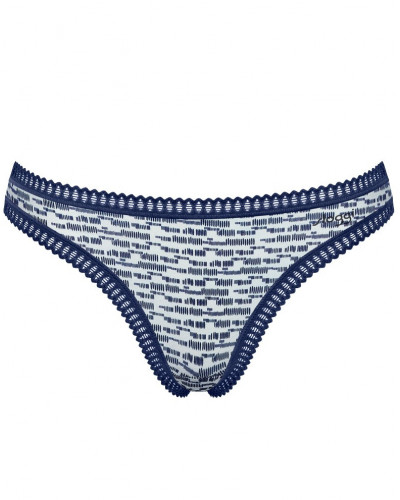 Strings coton Sloggi Go Crush (Lot de 3) (Marine/Bleu Gris/Imprimé Marine)