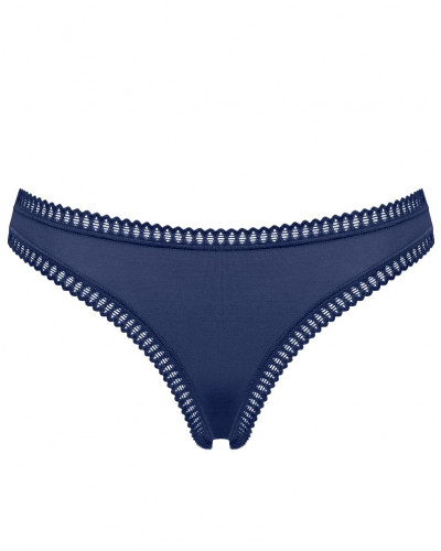 Strings coton Sloggi Go Crush (Lot de 3) (Marine/Bleu Gris/Imprimé Marine)