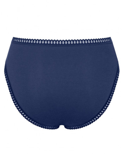 Slip échancré coton Sloggi GO Crush (Lot de 3) (Marine/Bleu Gris/Imprimé Marine)