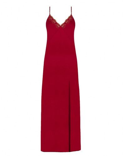 Lise Charmel Eblouissante Icone long silk babydoll (Or rubis)