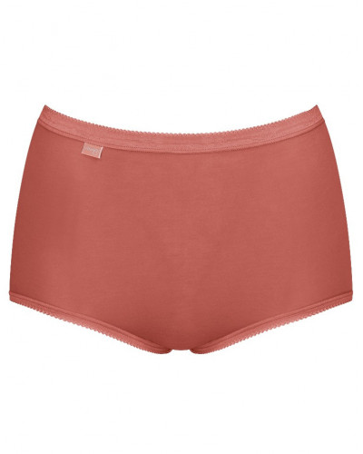 Slips maxi Sloggi Basic + (Lot de 3) (Brique/corail/blanc)