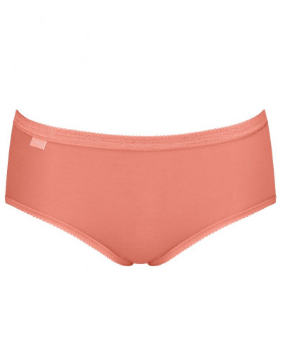 Calzoncillos Basic + midi (paquete de 4) Sloggi (Brique/corail/blanc/ciel)