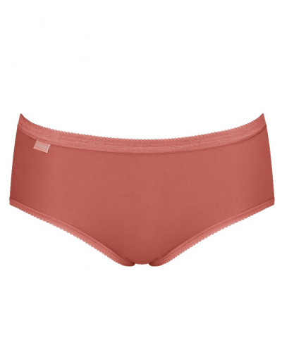 Basic + midi briefs (Pack of 4) Sloggi (Brique/corail/blanc/ciel)