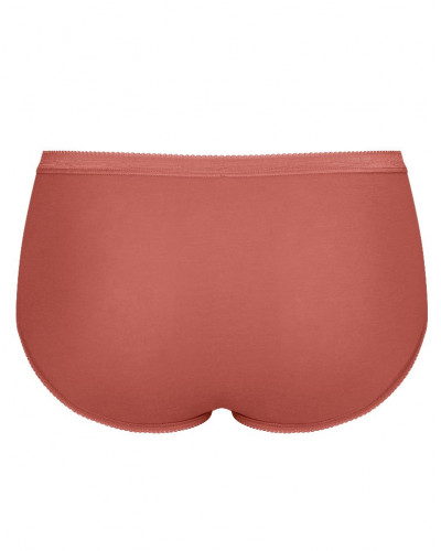 Basic + midi briefs (Pack of 4) Sloggi (Brique/corail/blanc/ciel)