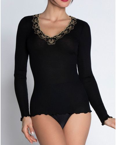 Tee-shirt laine et soie bien-être Lise Charmel Eblouissante Icone (Or Nuit)